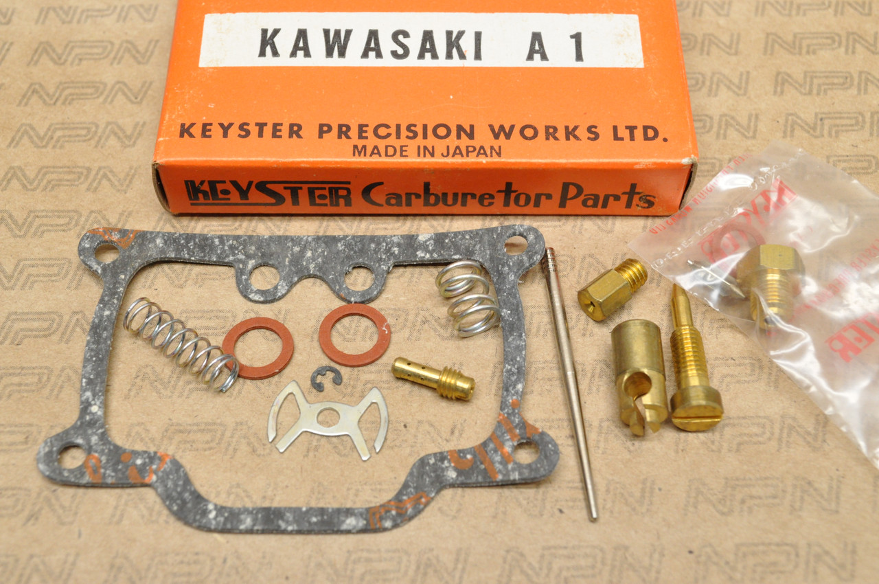 NOS Kawasaki A1 Keyster Carburetor Carb Needle Jet Spring Rebuild Repair Kit