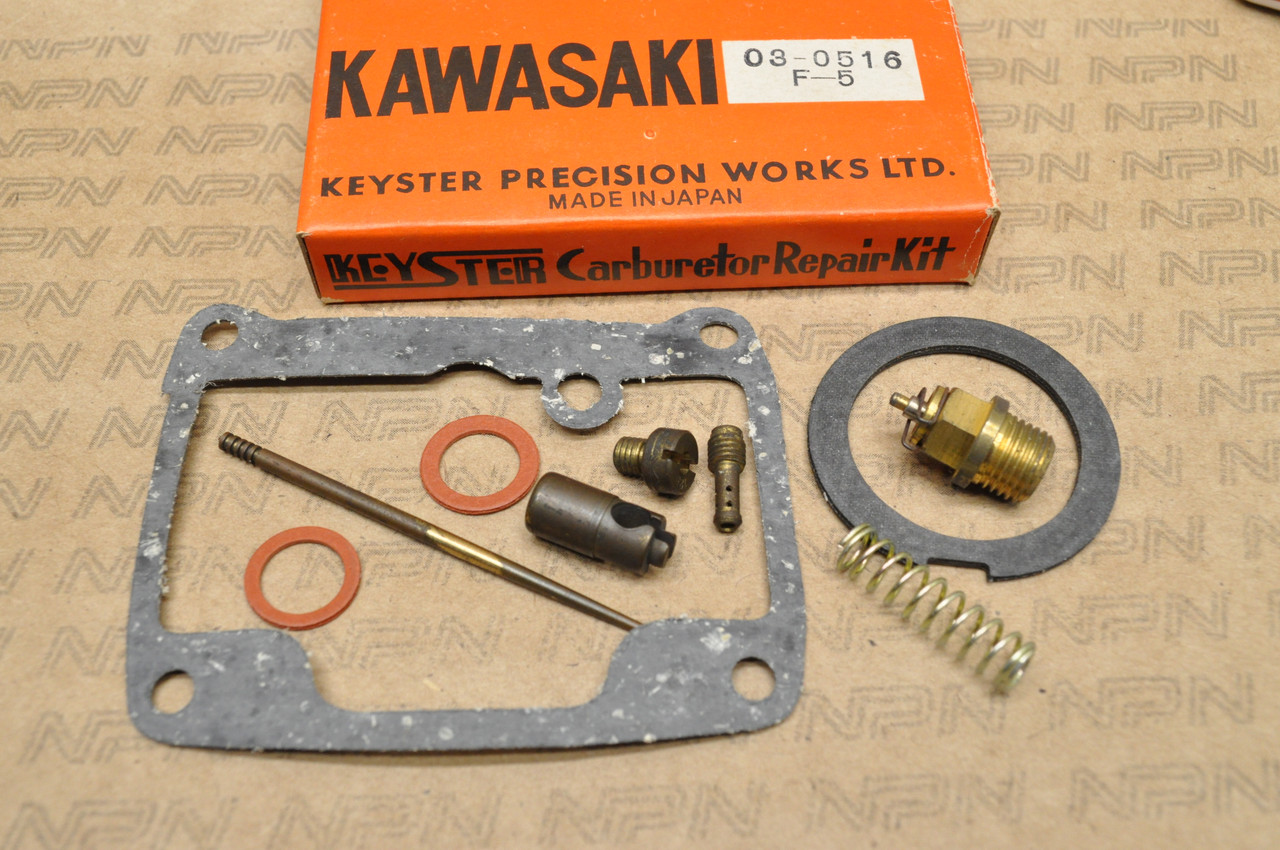 NOS Kawasaki F5 Bighorn Keyster Carburetor Carb Needle Jet Rebuild