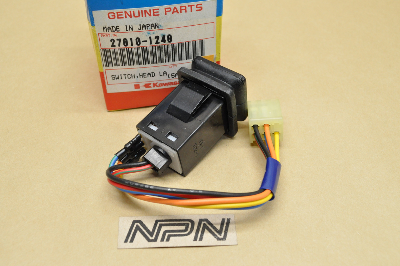 NOS Kawasaki KAF450 Mule 1000 Head Light Lamp Push Button Switch 27010