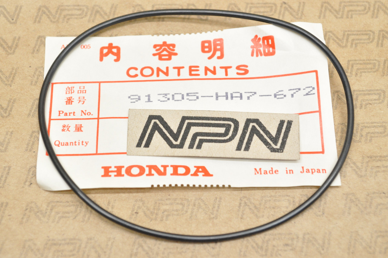 NOS Honda 1986-87 TRX350 1987-89 TRX350D Side Gear Case O-Ring 91305-HA7-672