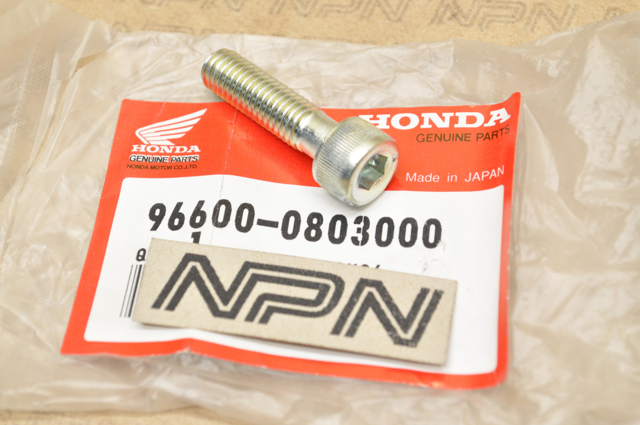 NOS Honda 1997-2003 GL1500 Valkyrie Front Fork Socket Bolt 96600-08030-00