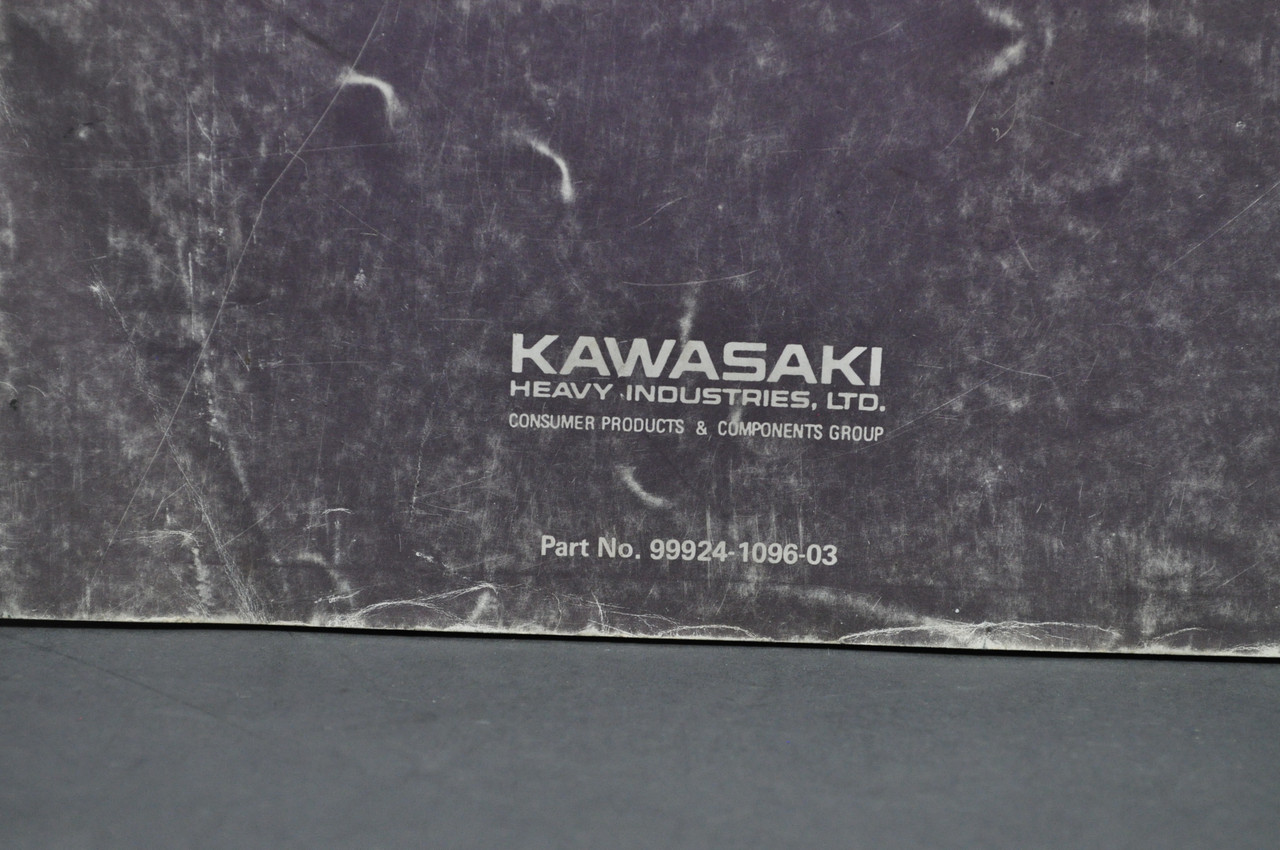 Vintage 1988-92 Kawasaki KLF220 Bayou ATV Shop Service Manual 