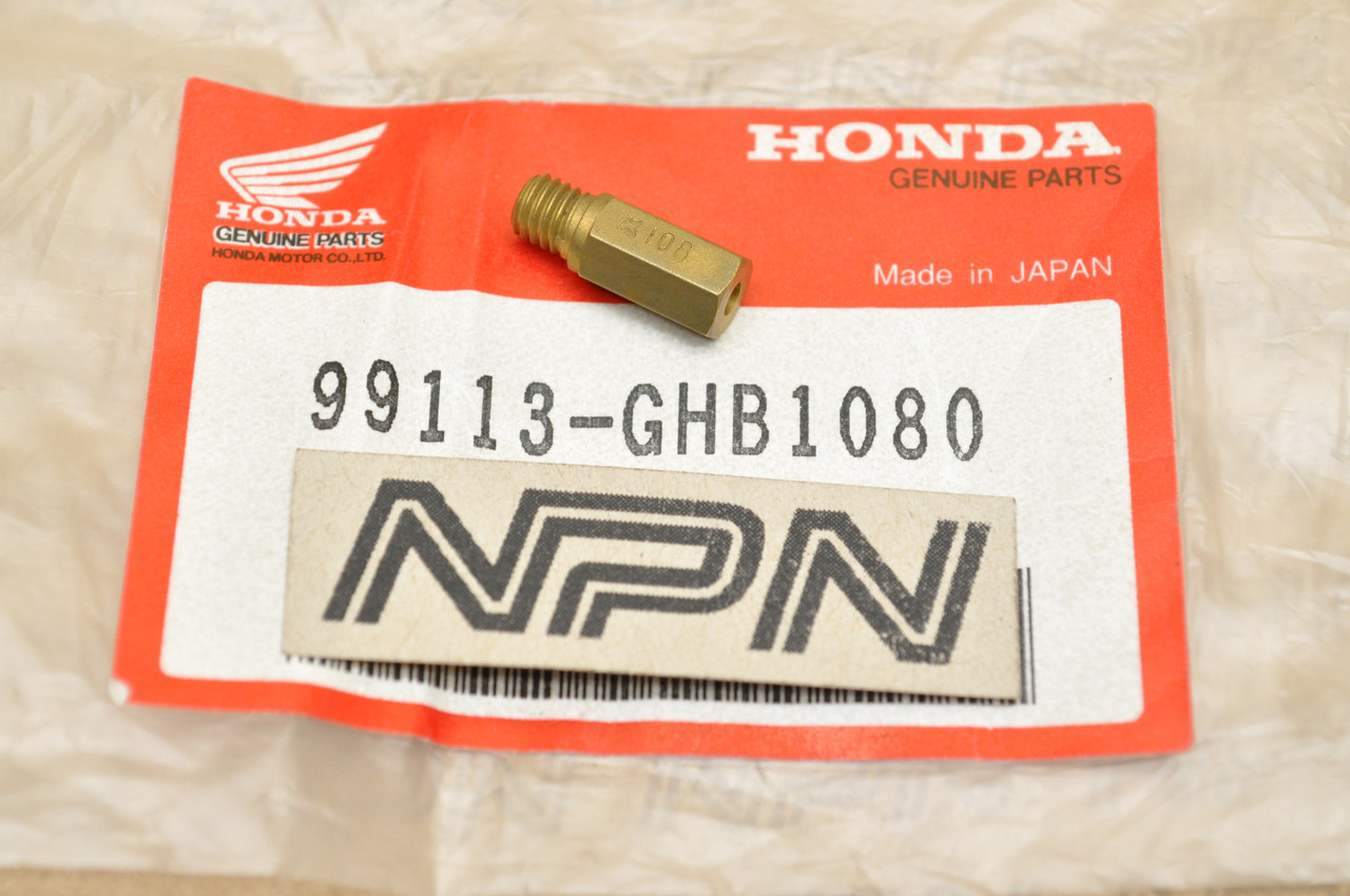 NOS Honda ATC200 CR60 MR250 XR200 XR250 XR600 Carb Main Jet 99113-GHB-1080