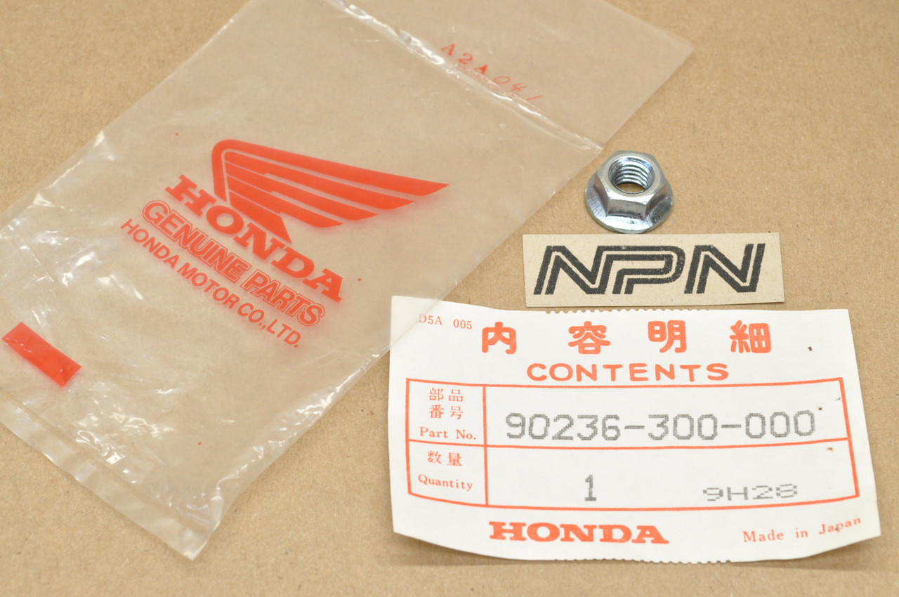 NOS Honda ATC250 CB750 CR250 GL1000 QA50 XL350 XR75 XR80 Nut 90236-300-000