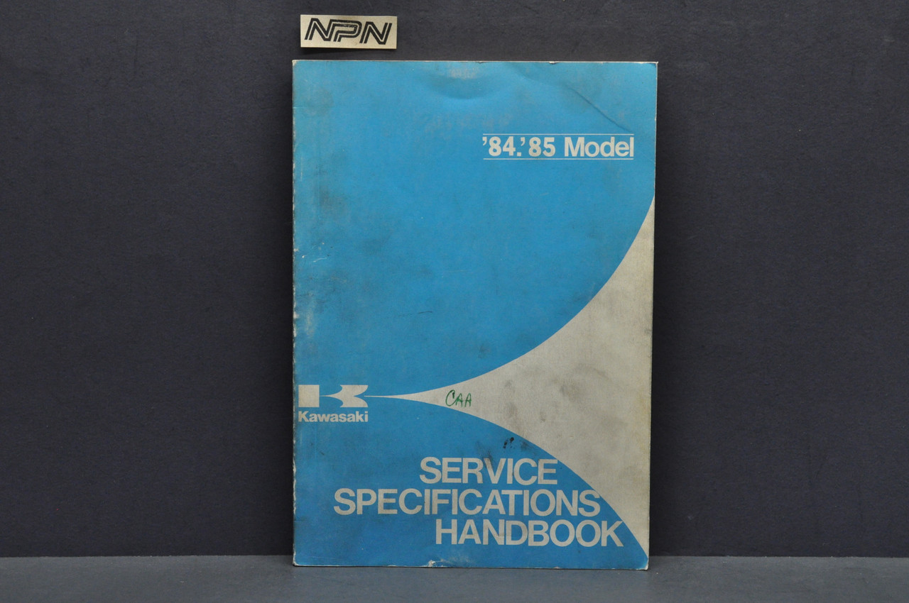 Vintage 1984-85 Kawasaki Motorcycle Shop Service Spec Manual 99926-1009-01