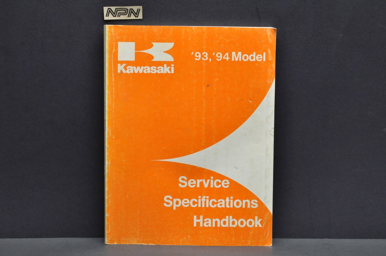 Vintage 1993-94 Kawasaki Motorcycle Shop Service Spec Manual 99926-1024-01