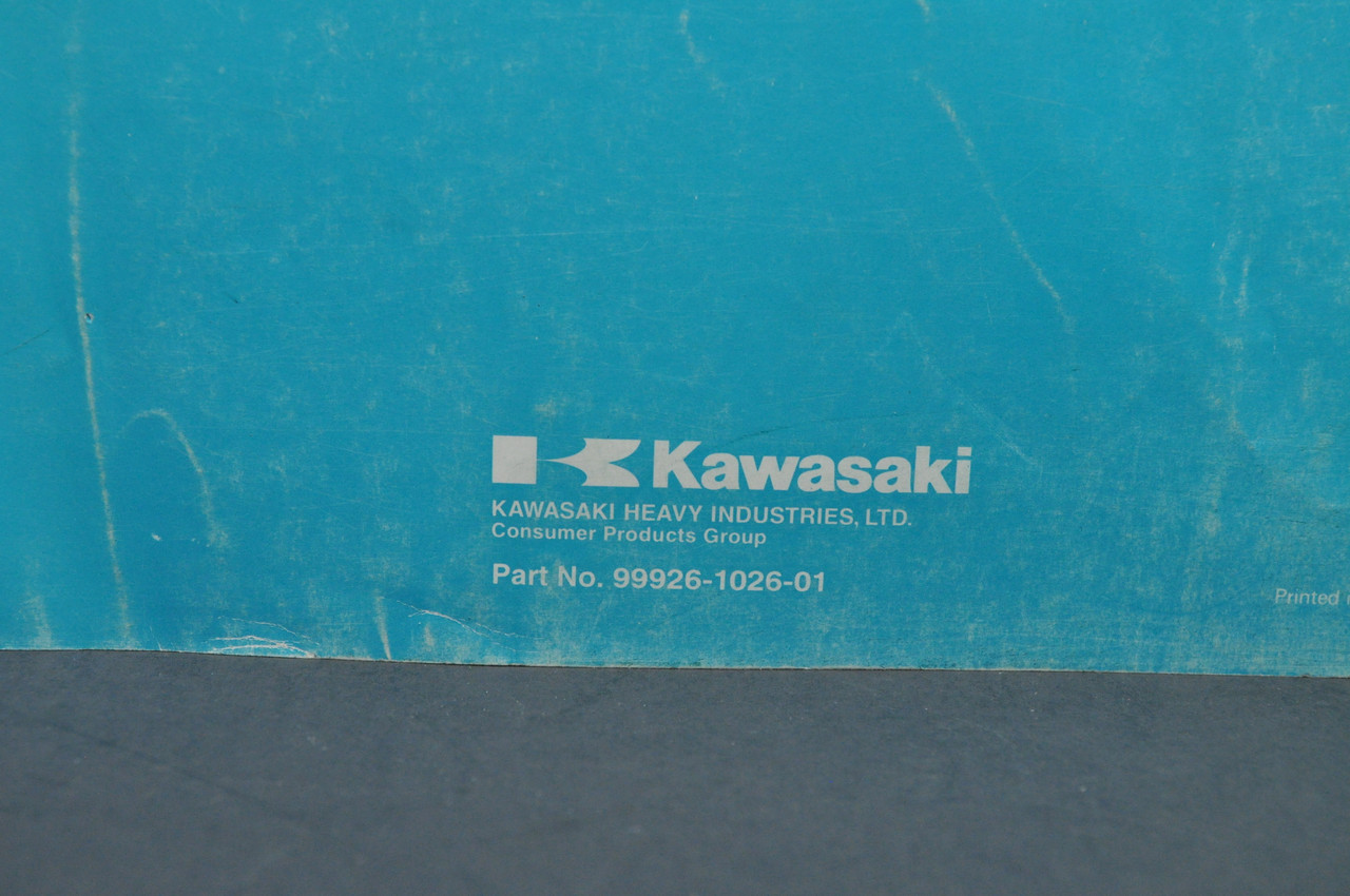Vintage 1994-95 Kawasaki Motorcycle Shop Service Spec Manual 99926-1024-01