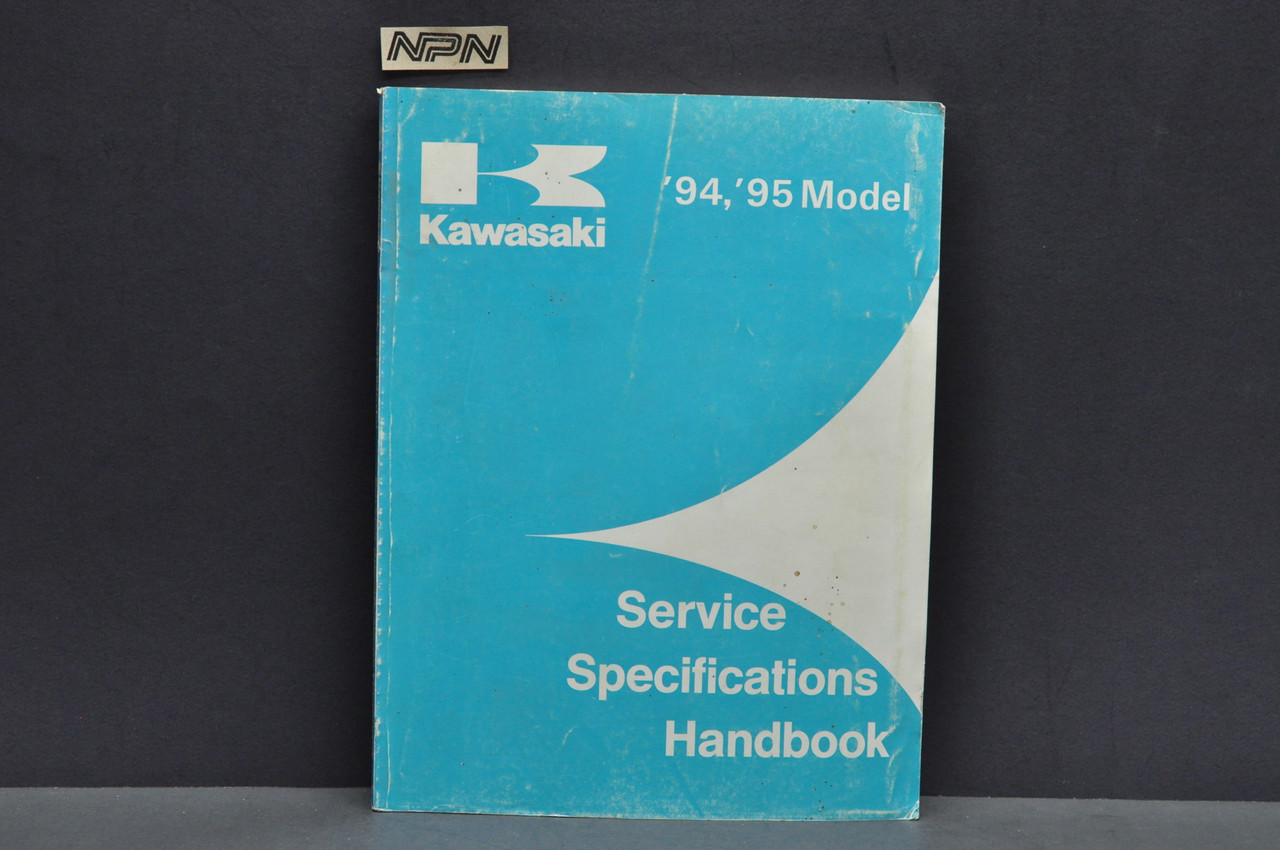 Vintage 1994-95 Kawasaki Motorcycle Shop Service Spec Manual 99926-1024-01