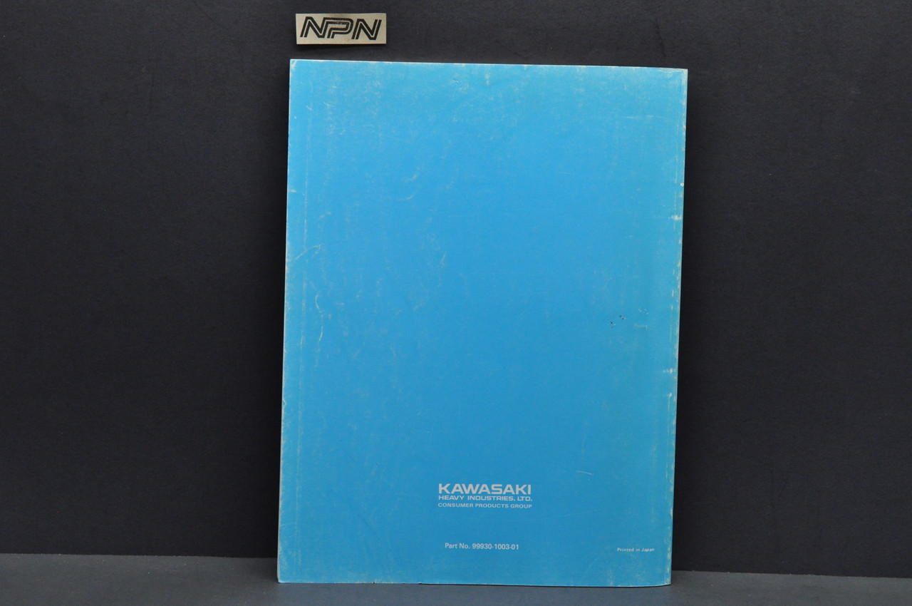Vtg 1982-85 Kawasaki Motorcycle Shop Model Recognition Manual