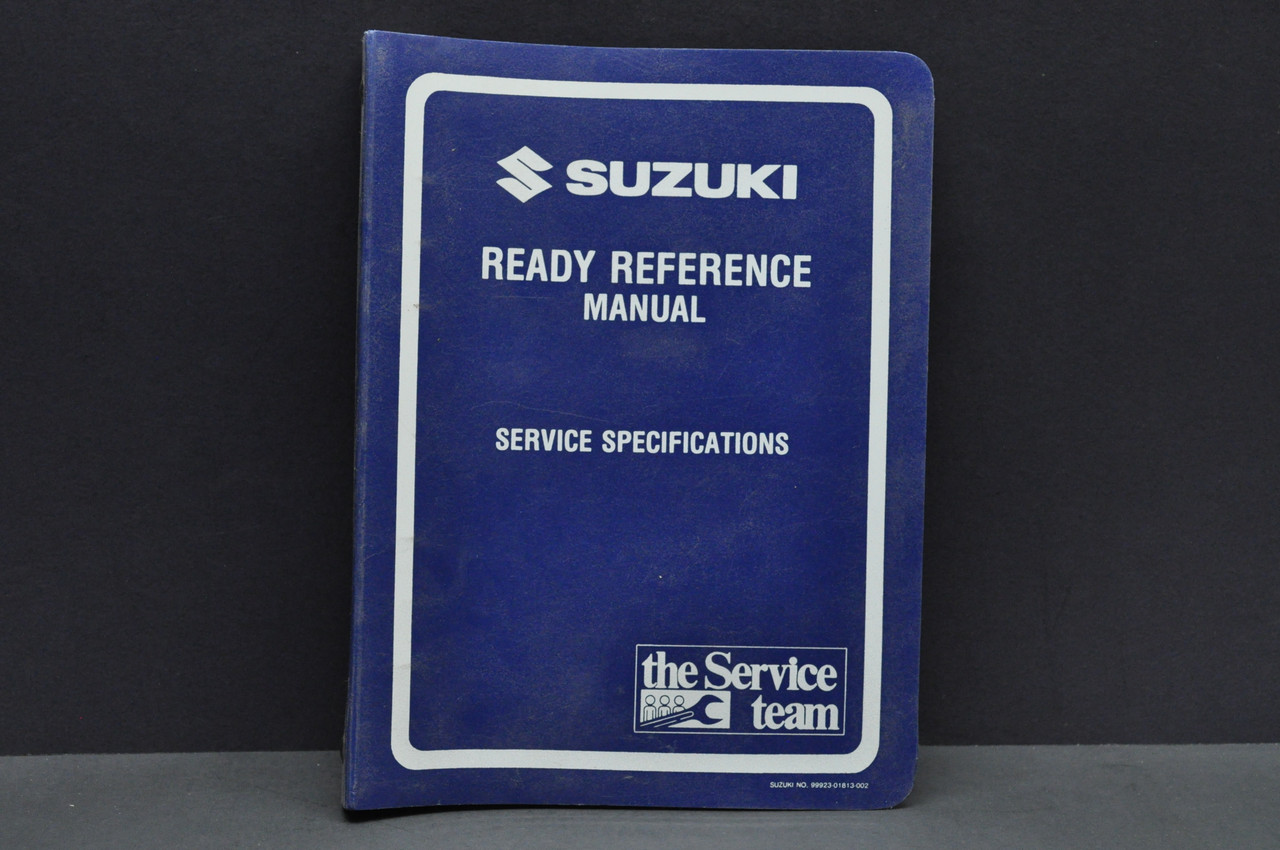 Vintage OEM 1989 Suzuki K Model Motorcycle ATV Service Spec Manual 99923-03891