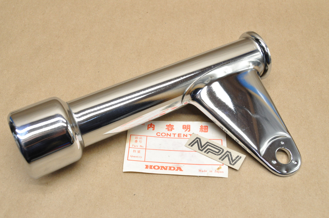 NOS Honda 1978-79 CB400 T Hawk Chrome Lower Right Front Fork Cover 51606-413-000