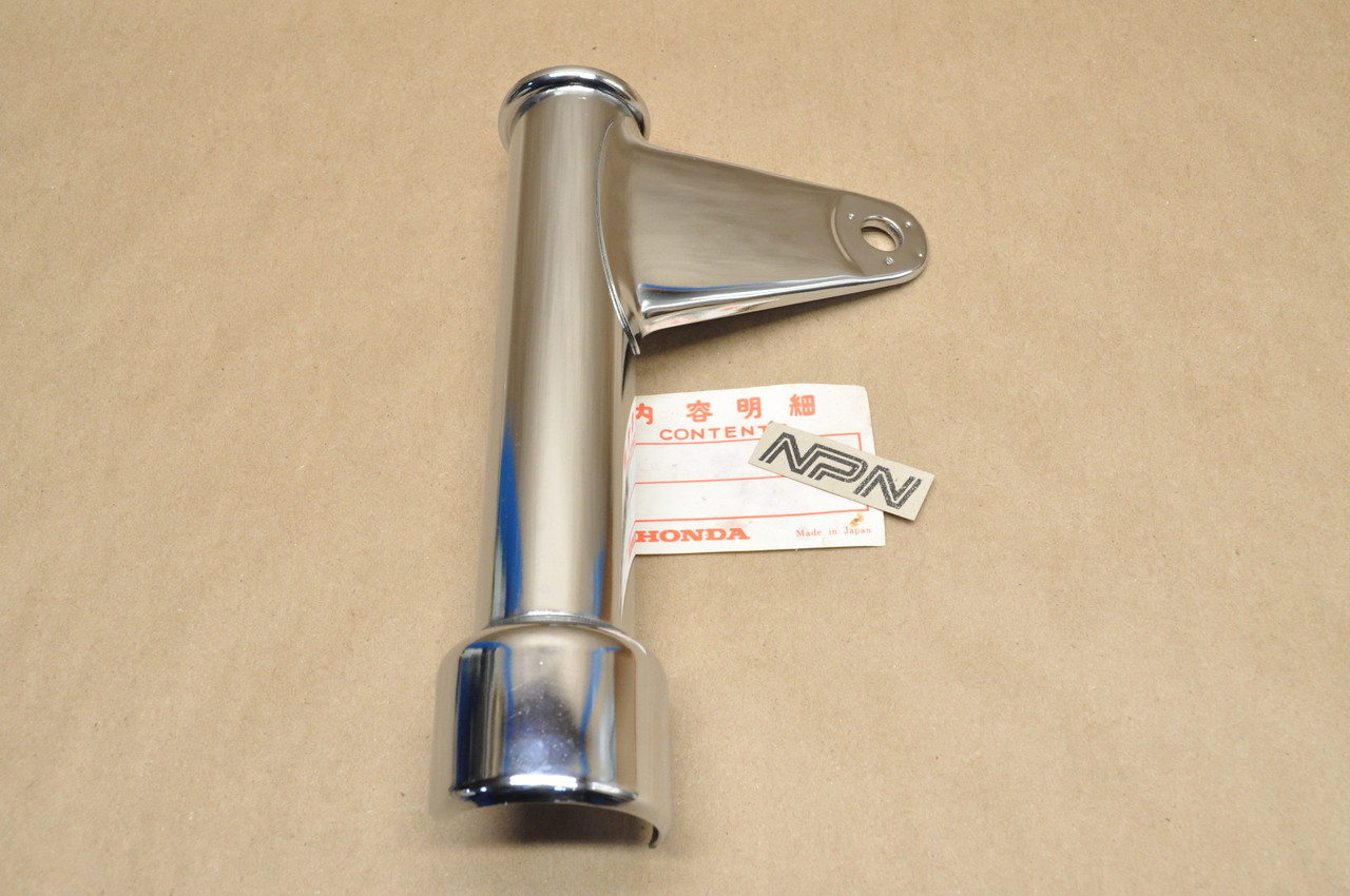 NOS Honda 1978-79 CB400 T Hawk Chrome Lower Right Front Fork Cover 51606-413-000