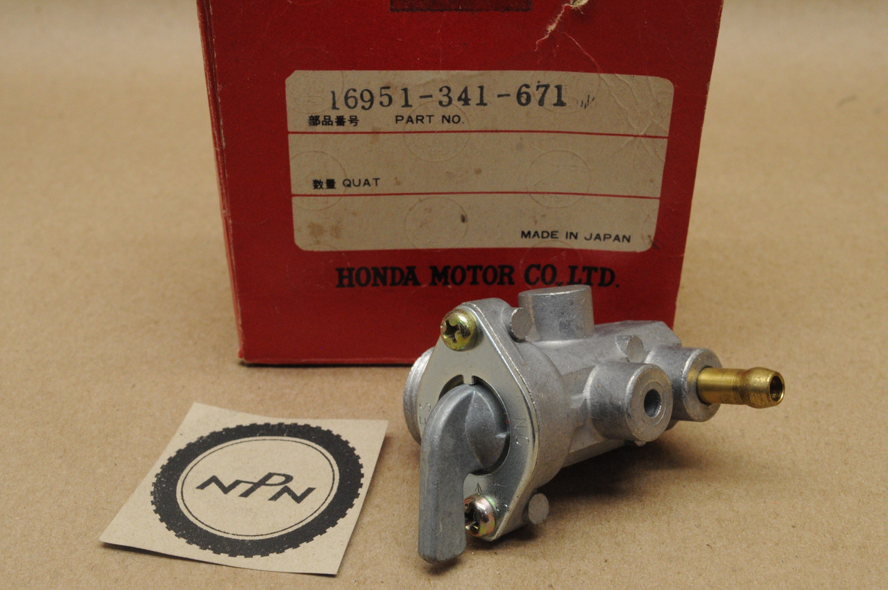 NOS Honda CB750 K K0 K5 Fuel Gas Tank Petcock Body 16951-341-671