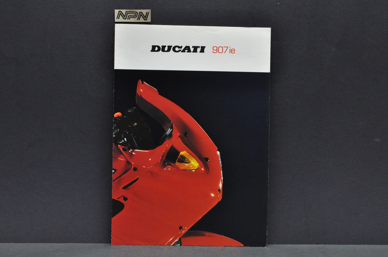 Vintage NOS 1991 Ducati 907 ie Motorcycle Sales Brochure Cagiva