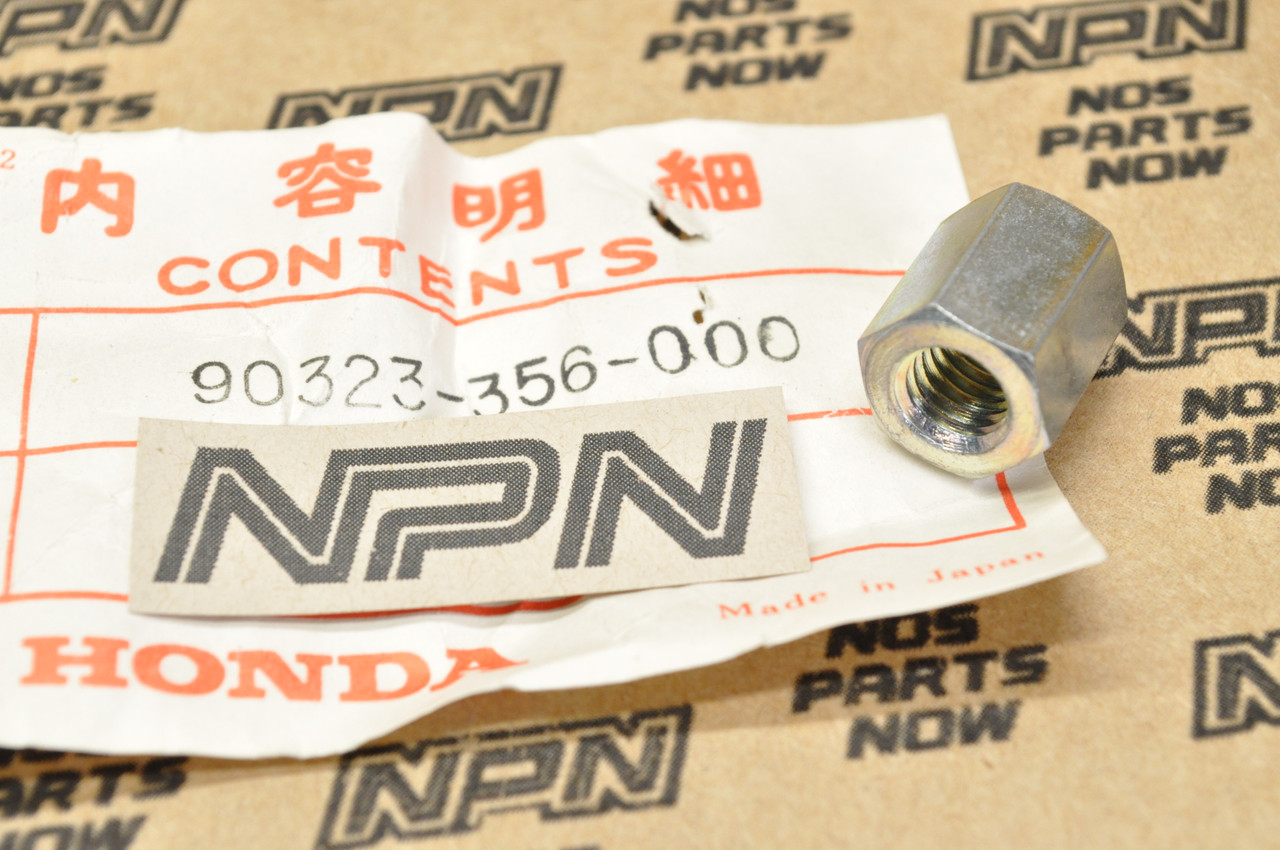 NOS Honda XL350 K0-K1 Exhaust Muffler Pipe Joint Nut 90323-356-000