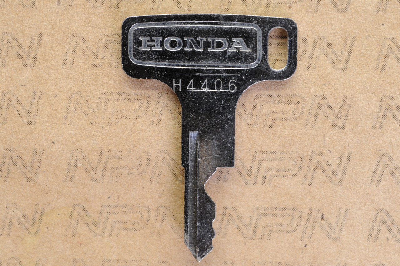 NOS Honda OEM Ignition Switch & Lock Key Single Groove H 4406