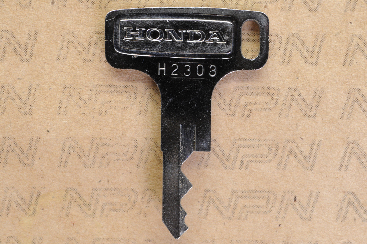 NOS Honda OEM Ignition Switch & Lock Key Single Groove H2303
