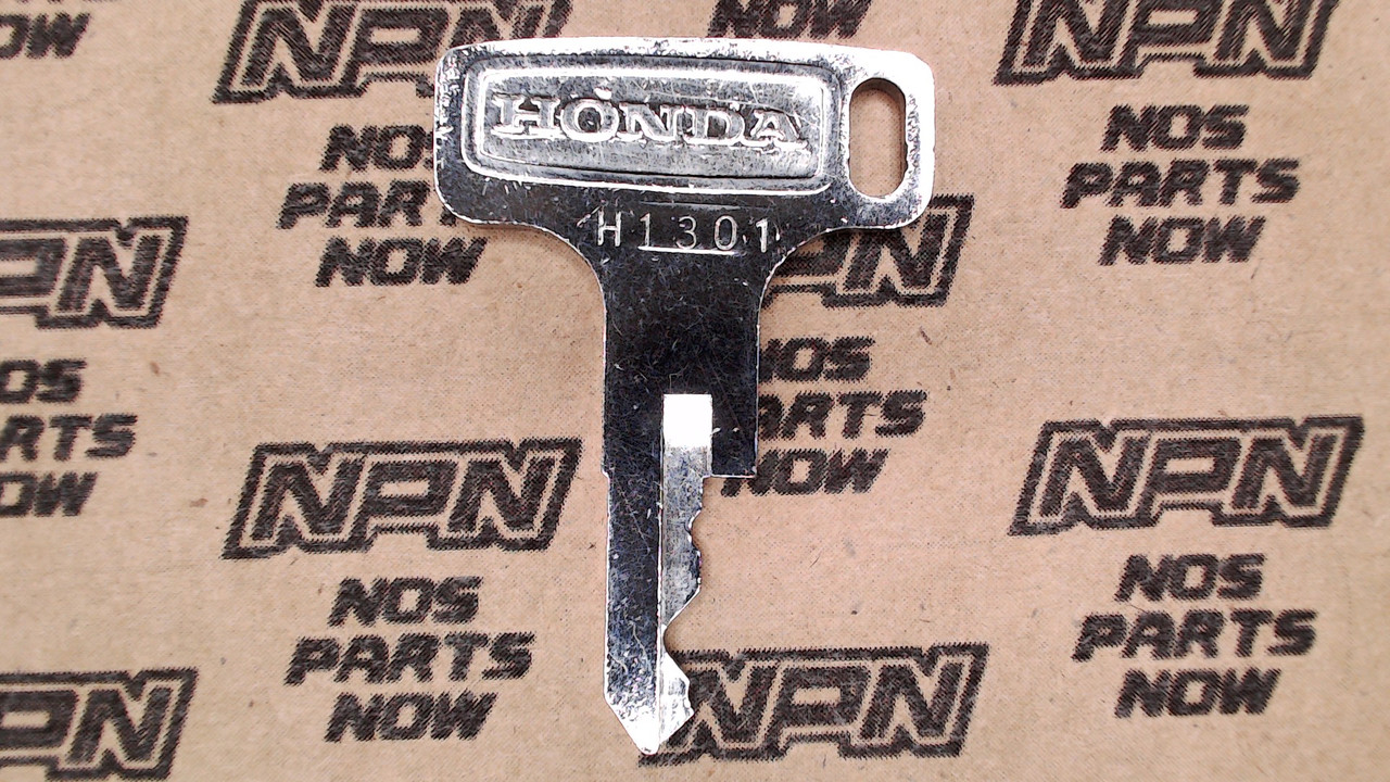 NOS Honda OEM Ignition Switch & Lock Key Single Groove H1301