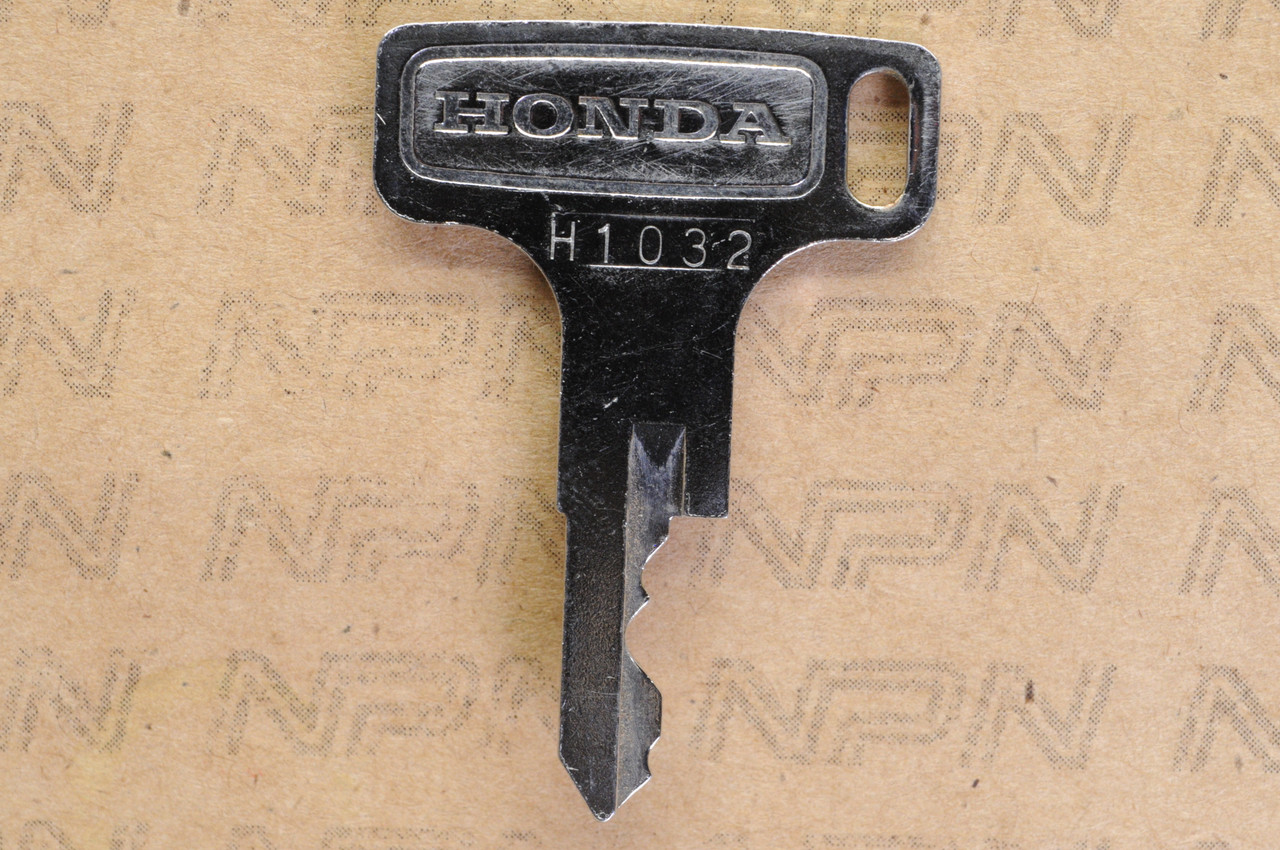 NOS Honda OEM Ignition Switch & Lock Key Single Groove H 1032
