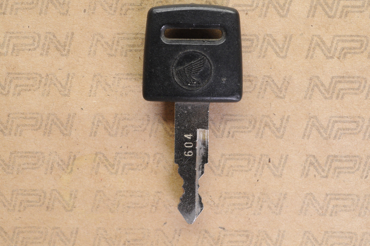 NOS Honda OEM Ignition Switch & Lock Key Single Groove #604