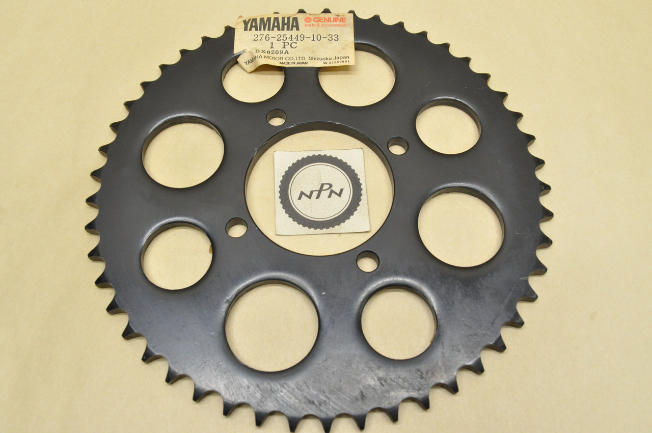 NOS Yamaha DT100 HT1 LT2 MX100 Rear Wheel Driven Sprocket 49T 276-25449-10-33