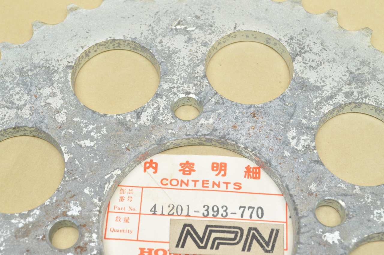 NOS Honda 1977-78 CB750 A Hondamatic Rear Wheel Final Drive Chain Sprocket 42T 41201-393-770