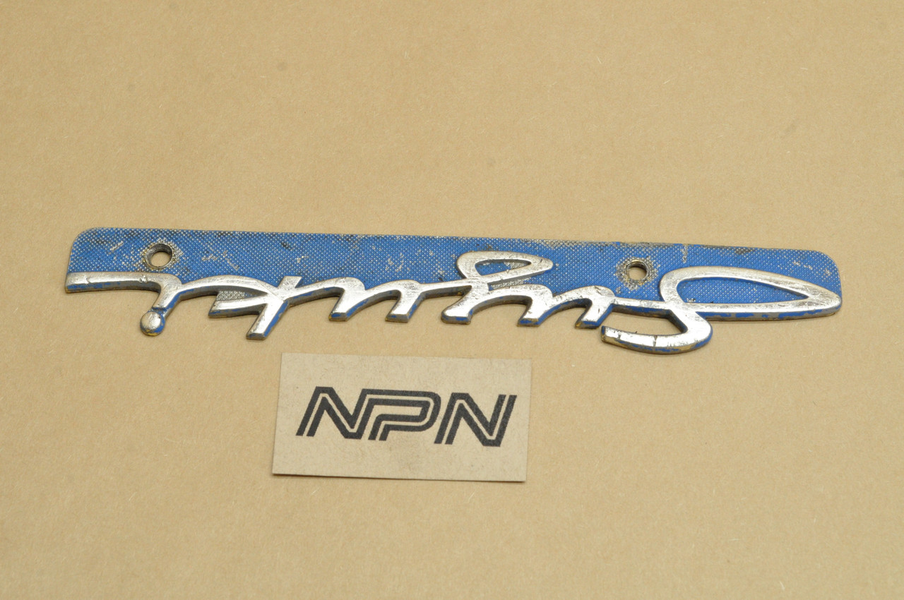 Vtg Used OEM Suzuki T250 T305 T350 T500 TC250 TC305 Emblem Badge 68131-11001