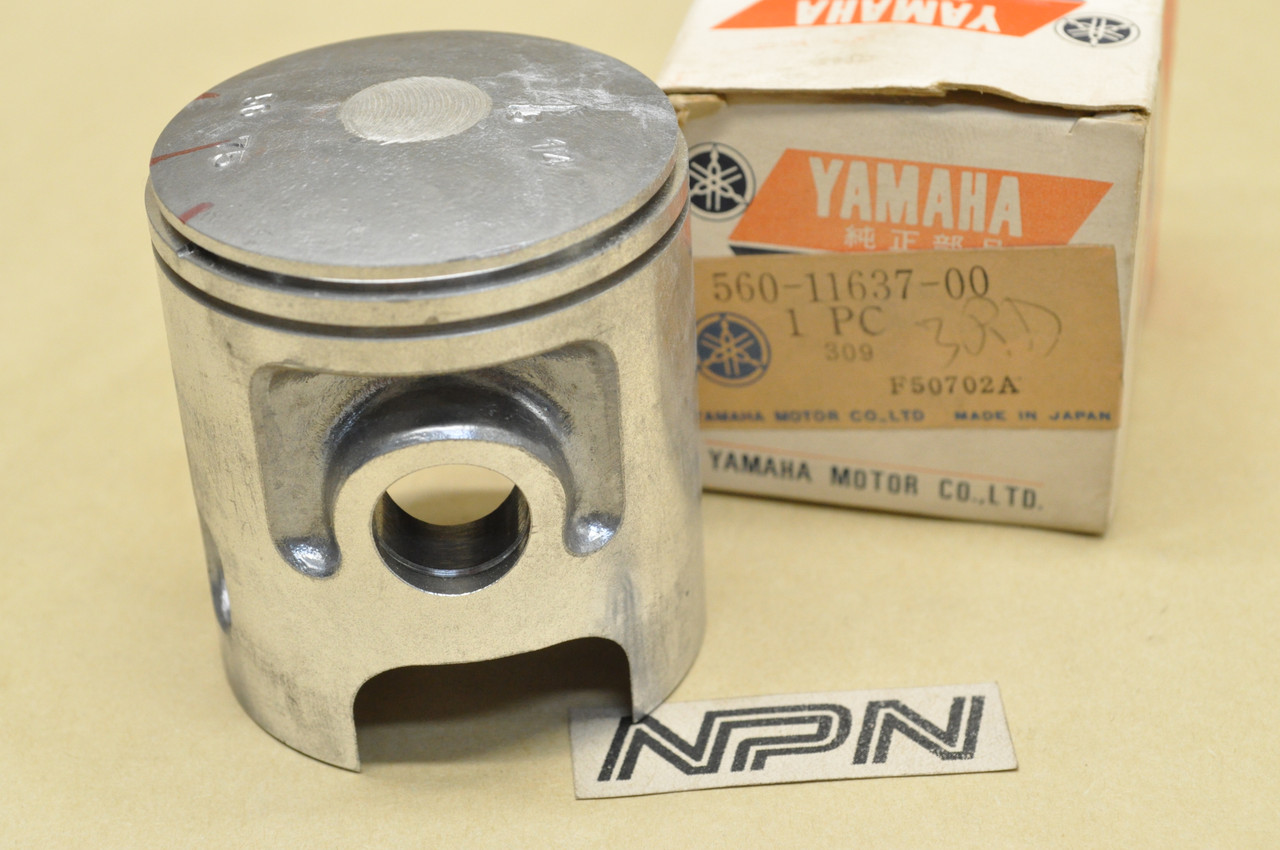 NOS Yamaha 1976 DT125 .75 Oversize Piston 56.75mm 560-11637-00