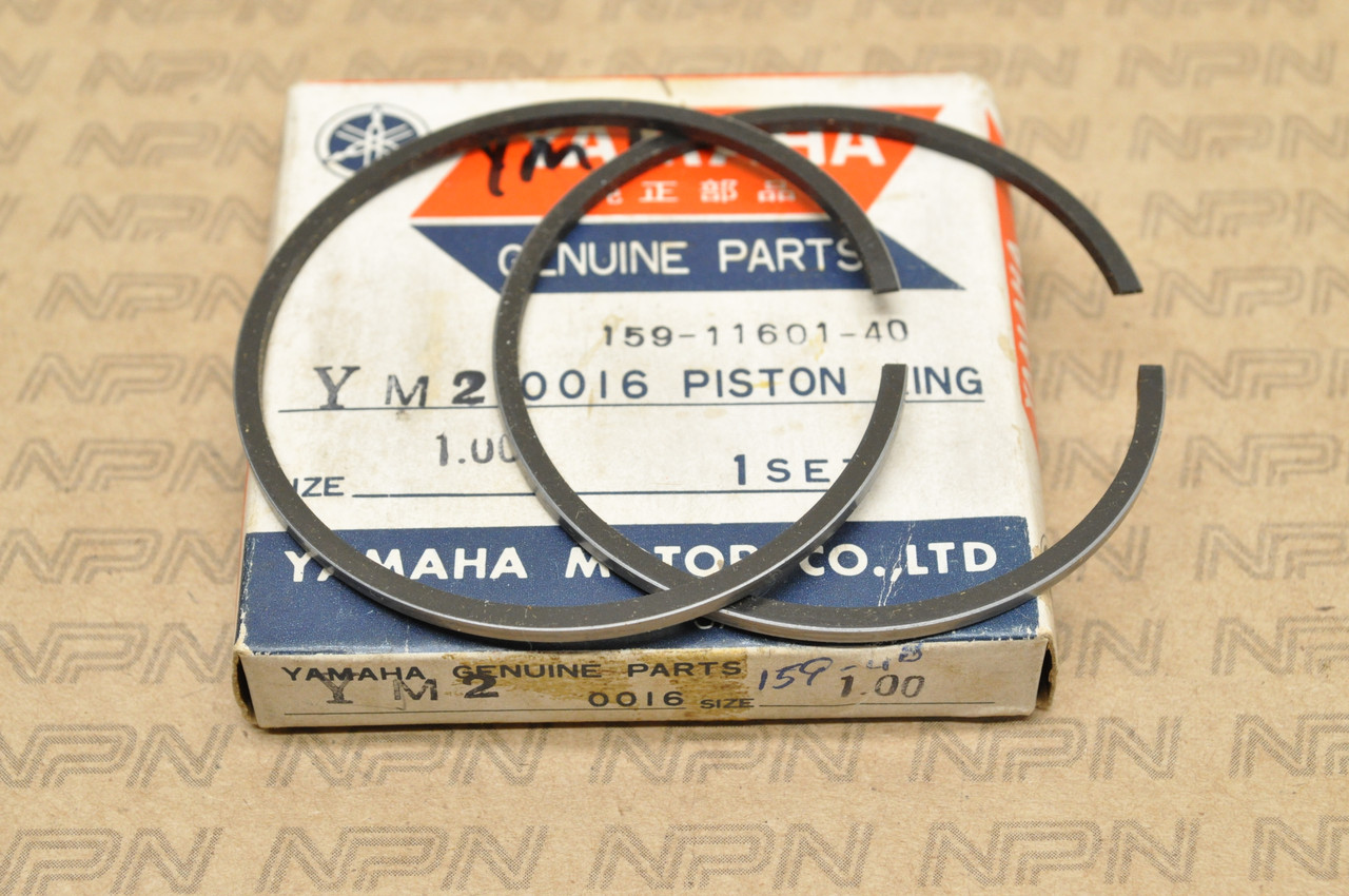 NOS Yamaha YM1 YM2 1.00 Oversize Piston Ring Set for 1 Piston 159-11601-40