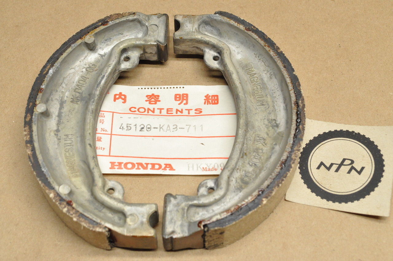 NOS Honda 1983 CR125 R XR350 R Front Brake Shoe Set 45120-KA3-711