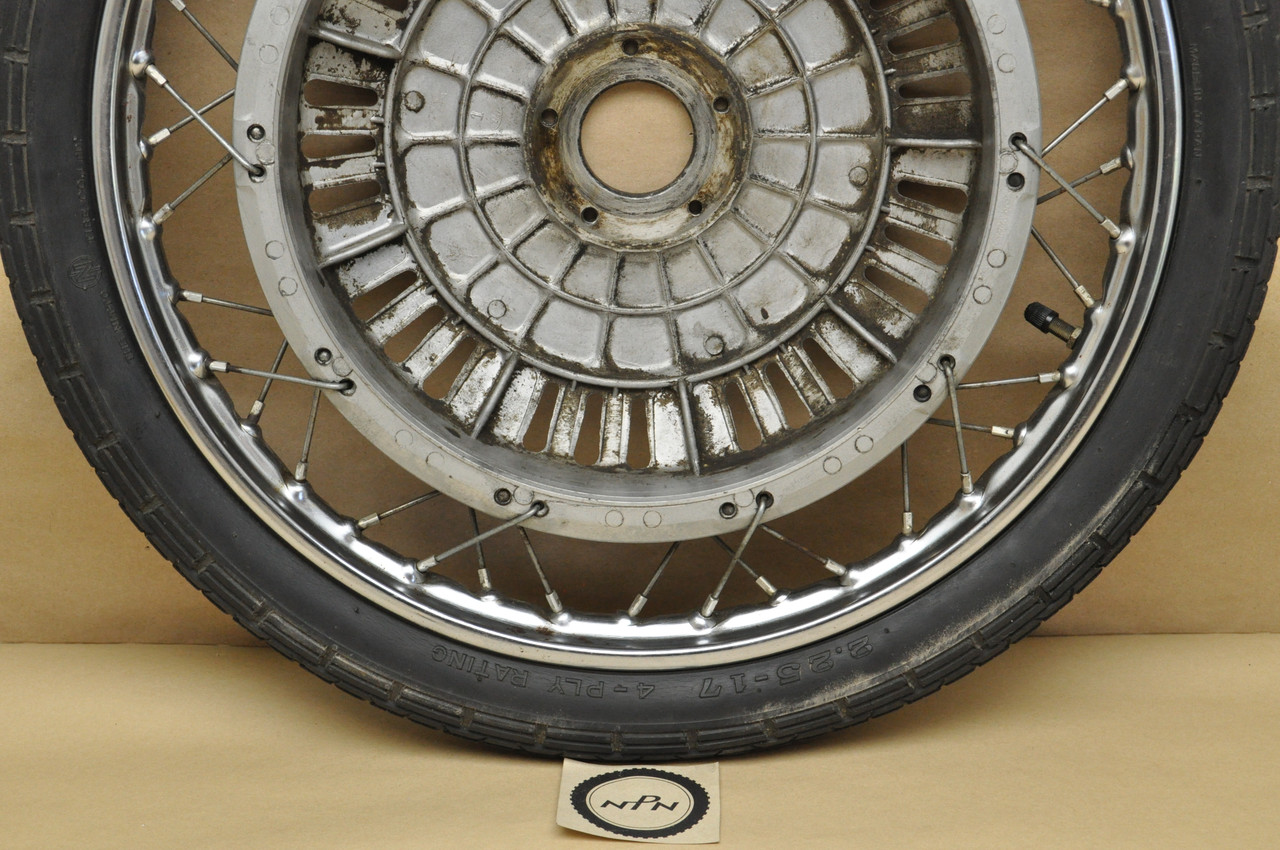 Vintage Used OEM Honda P50 Rear Wheel Rim Spoke Hub Assembly 42701-044-600