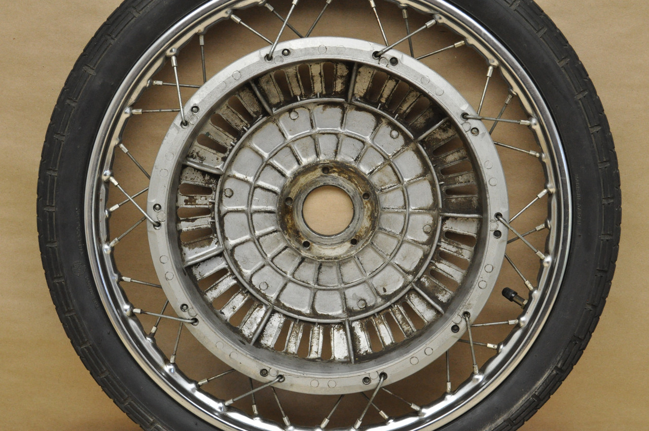 Vintage Used OEM Honda P50 Rear Wheel Rim Spoke Hub Assembly 42701-044-600