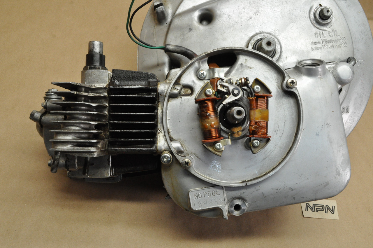 Vintage Used OEM Honda P50 Engine Motor Crank Case Assembly 11100-044-100