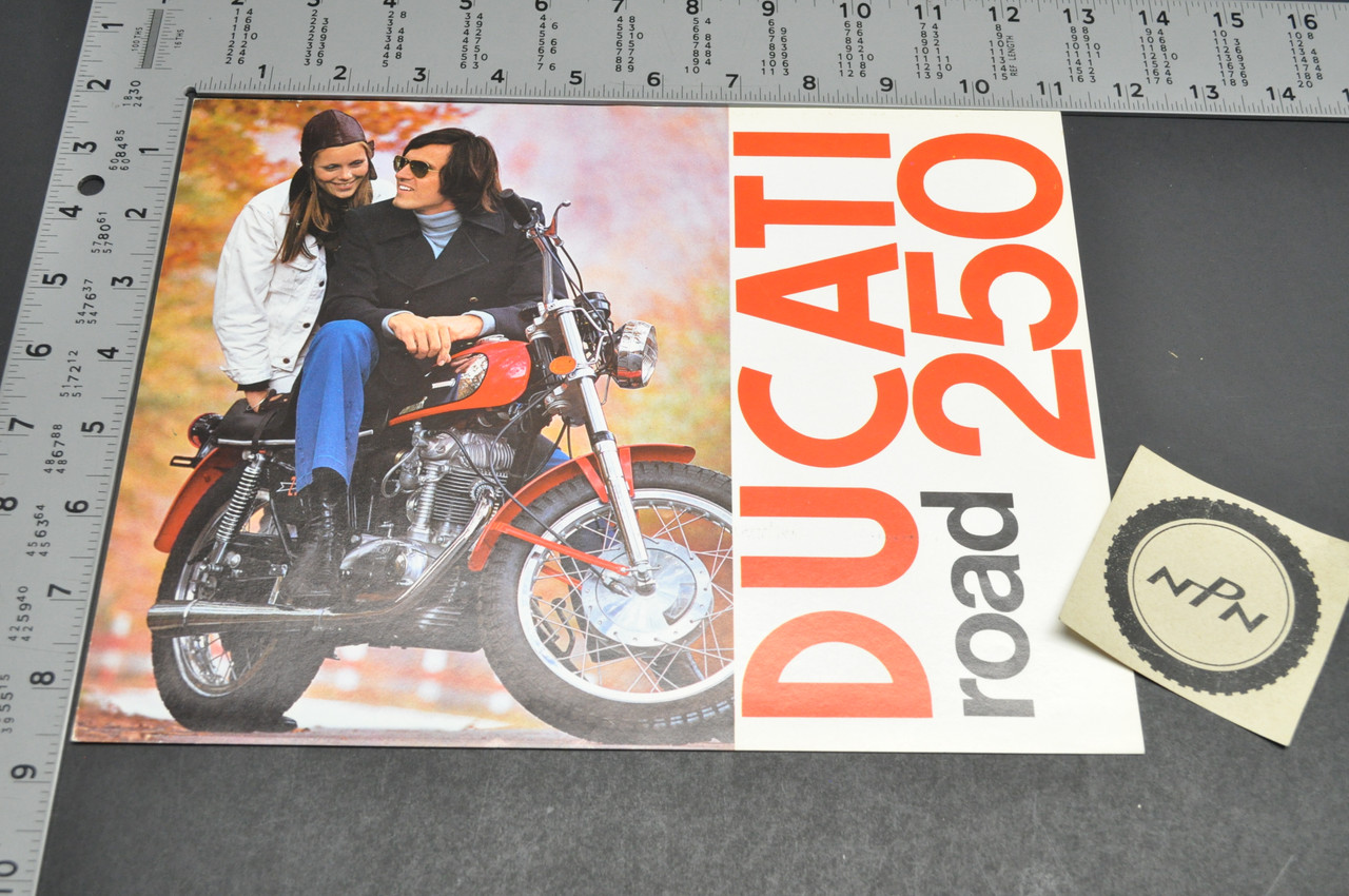 Vintage NOS 1973 Ducati Road 250 Motorcycle Dealer Sales Brochure