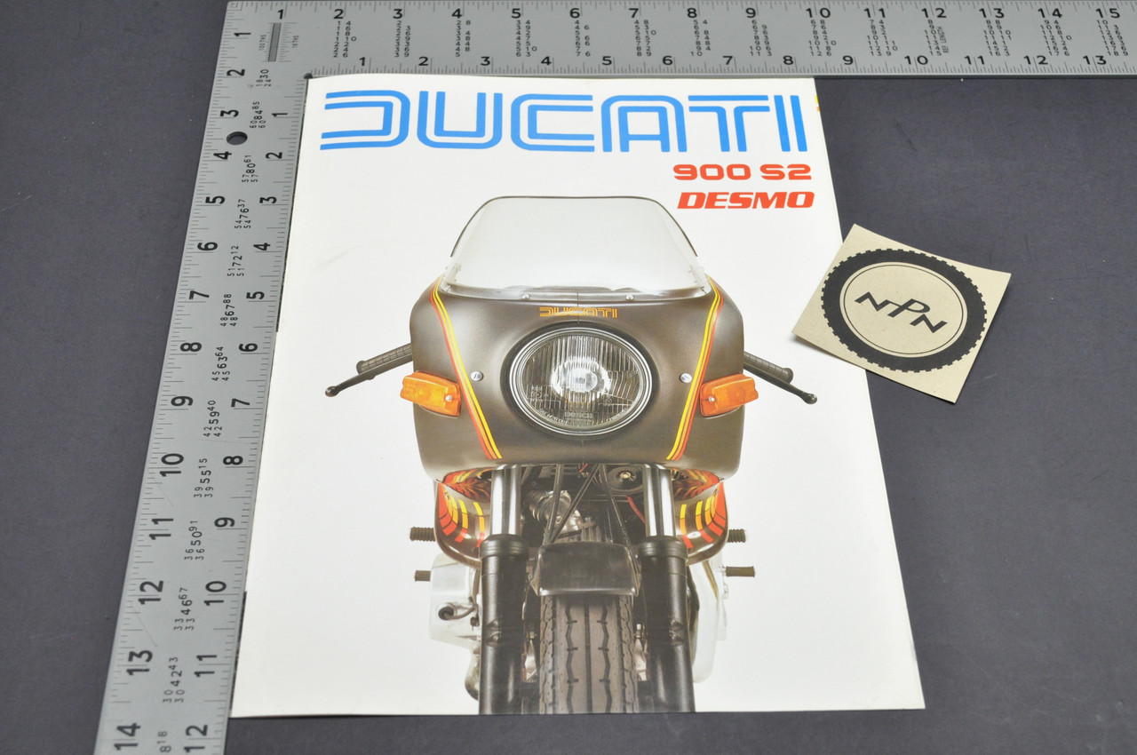 Vintage NOS 1982 Ducati 900 S2 Desmo Motorcycle Dealer Sales Brochure