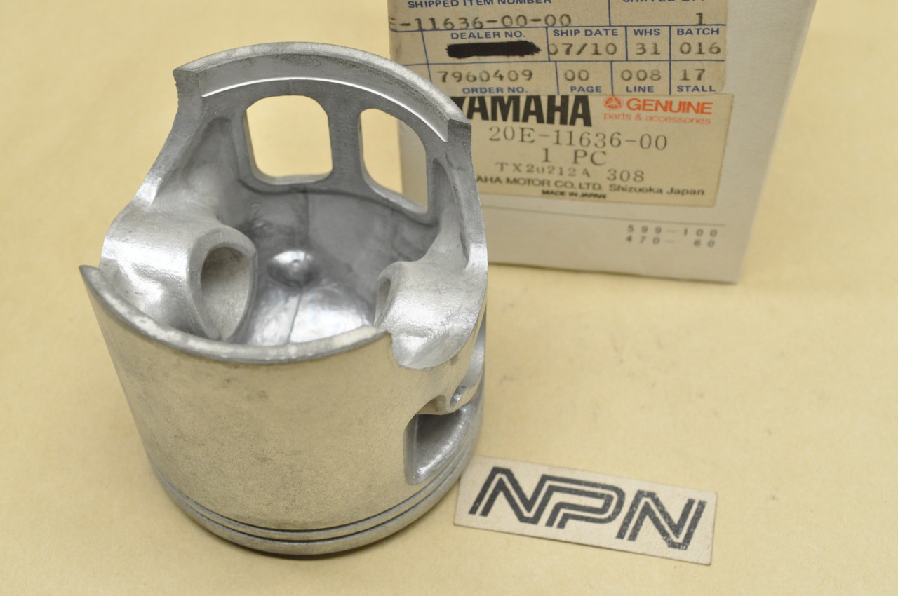 NOS Yamaha 1983 YT175 .50 Oversize Piston 20E-11636-00 - NOS Parts NOW