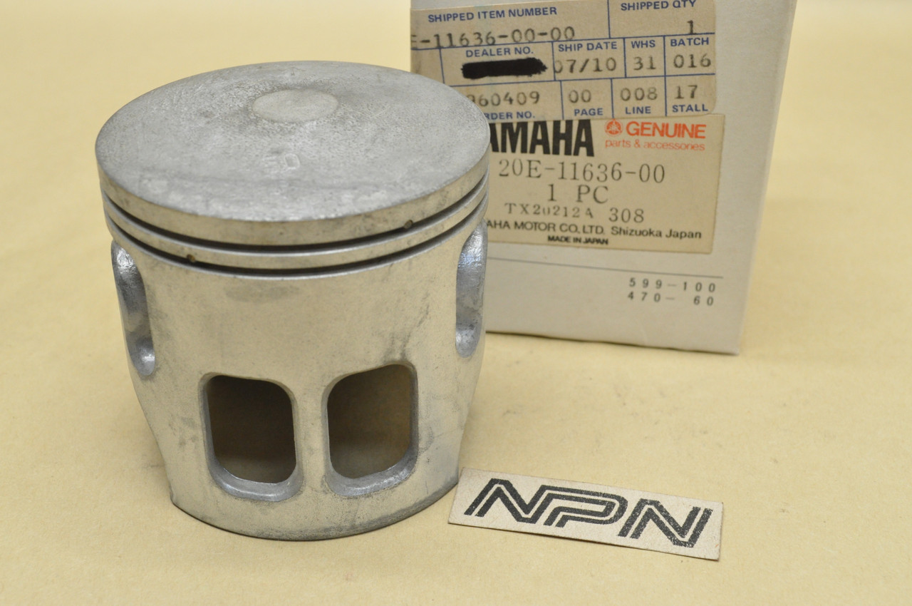 NOS Yamaha 1983 YT175 .50 Oversize Piston 20E-11636-00 - NOS Parts NOW