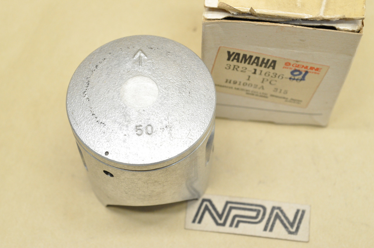 NOS Yamaha 1976-81 YZ100 .50 Oversize Piston 3R2-11636-00