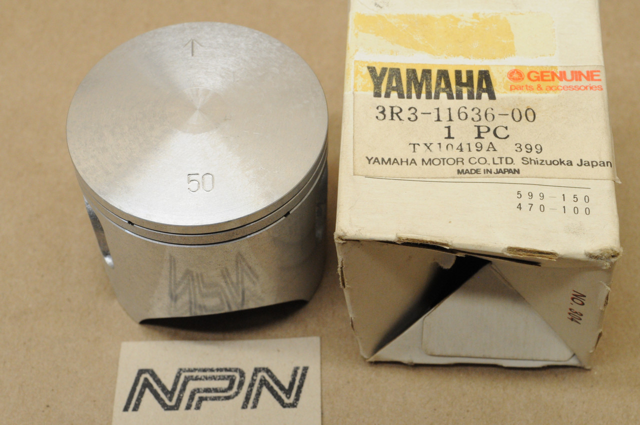 NOS Yamaha 1978-80 YZ125 .50 Oversize Piston 3R3-11636-00