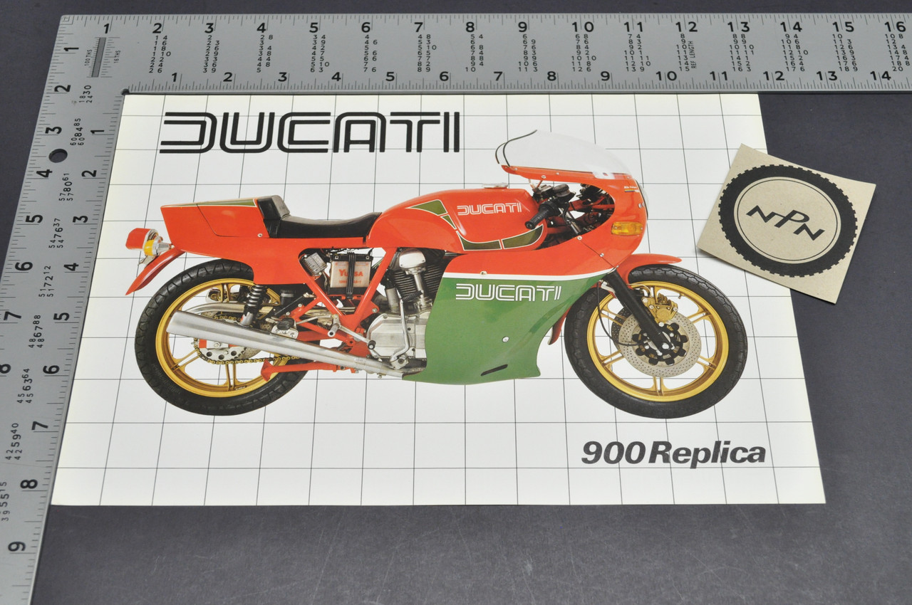 Vintage NOS Ducati 900 SS MHR Mike Hailwood Replica Motorcycle Brochure