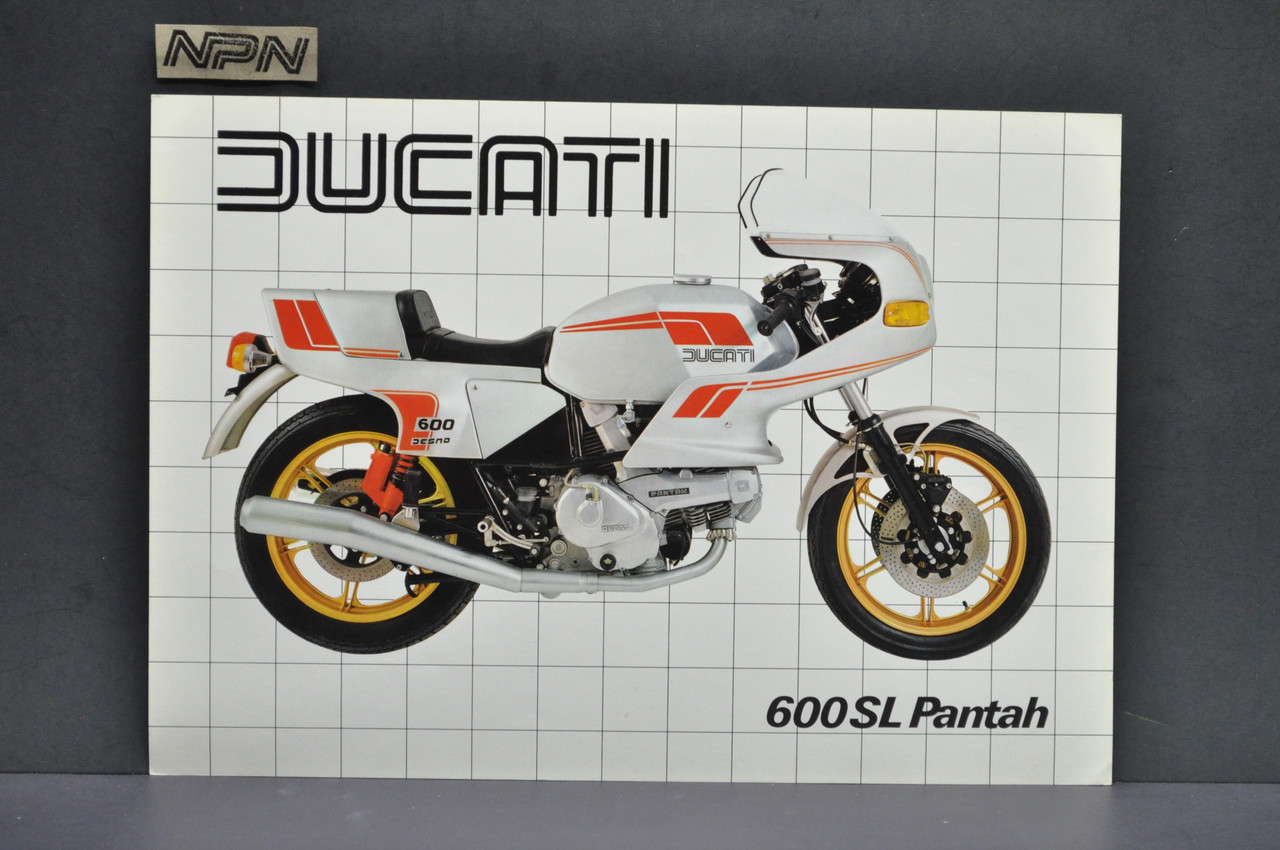 Vintage NOS 1982 Ducati 600 SL Pantah Motorcycle Dealer Sales Brochure