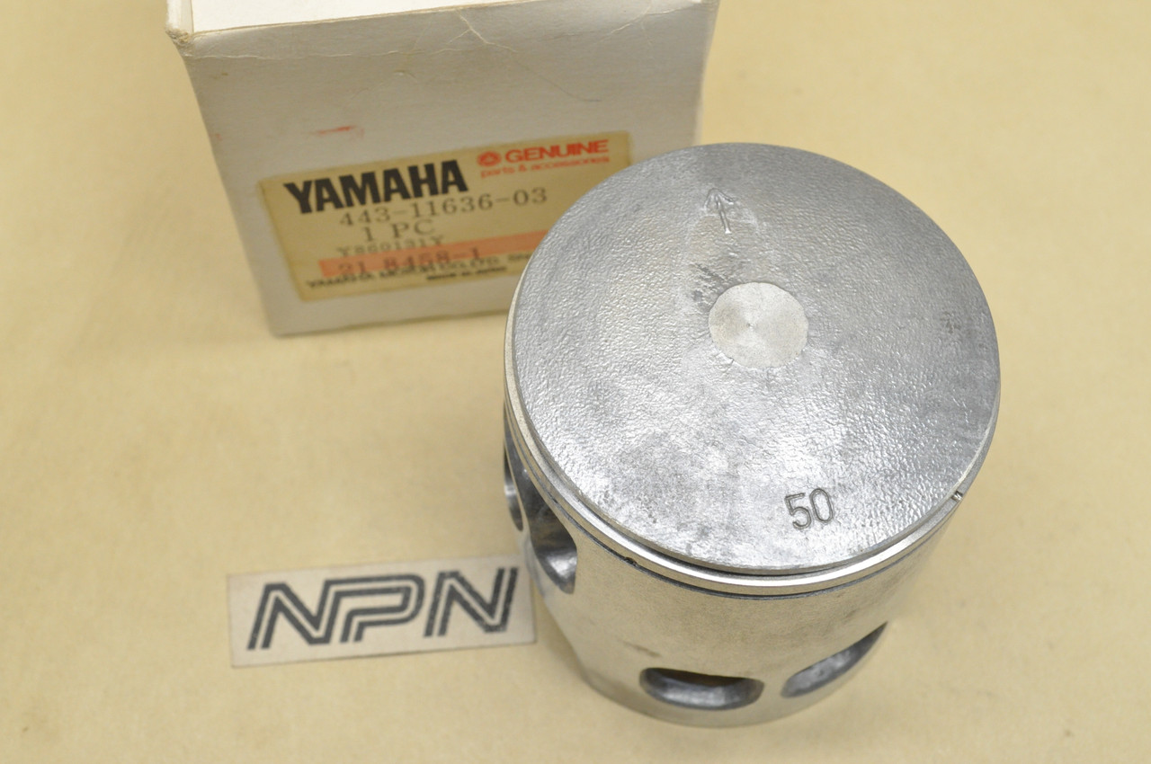 NOS Yamaha 1974-76 DT175 1975-76 TY175 .50 Oversize Piston 443-11636-03