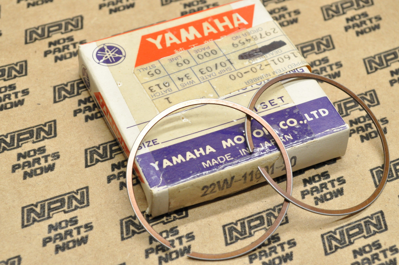 NOS Yamaha 1983 YZ80 K .50 Oversize Piston Ring Set for 1 Piston 22W-11601-20