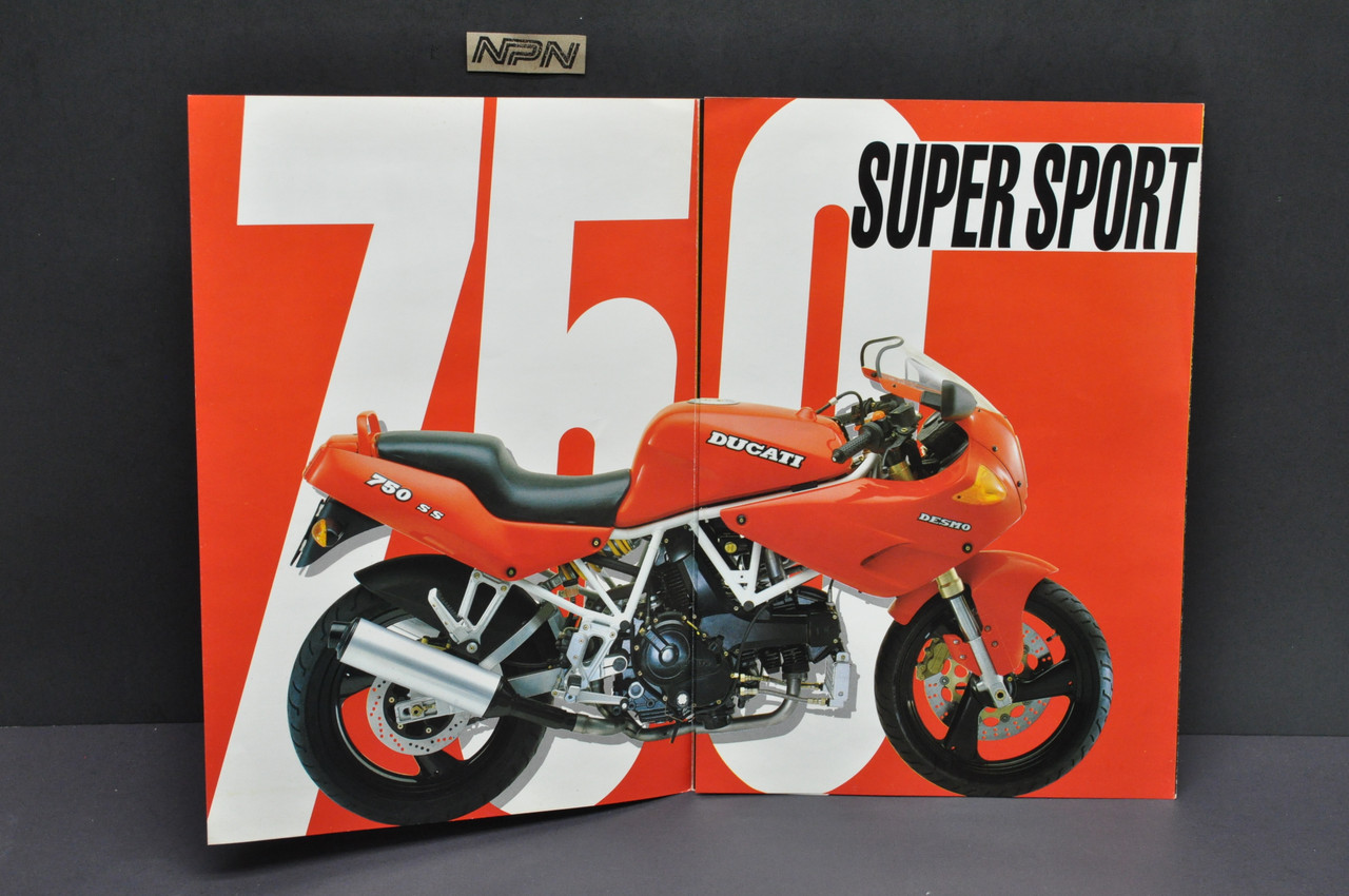 Vintage NOS 1992 Ducati 750 SS Super Sport Motorcycle Dealer Sales
