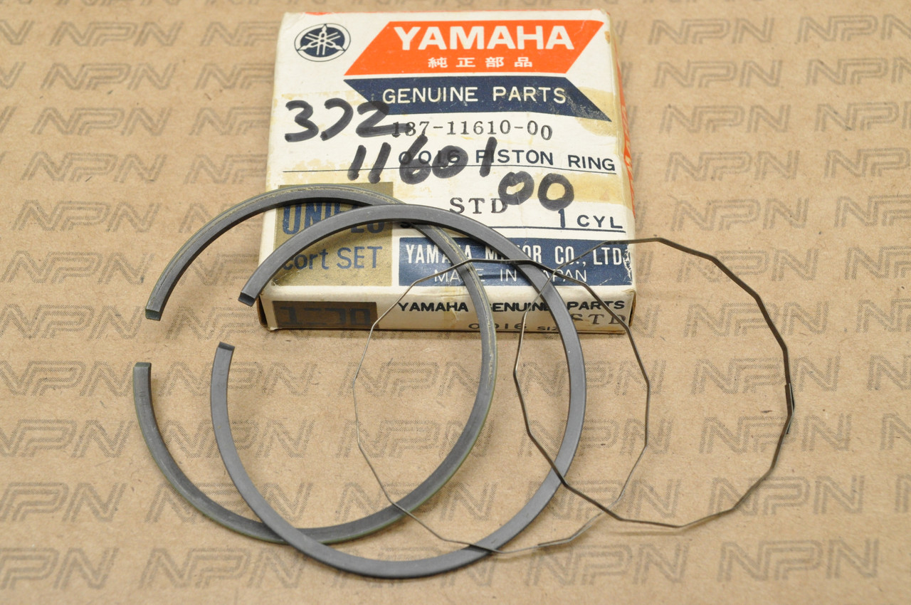 NOS Yamaha YA6 Standard Size Piston Ring Set for 1 Piston= 4 Rings 137-11610-00