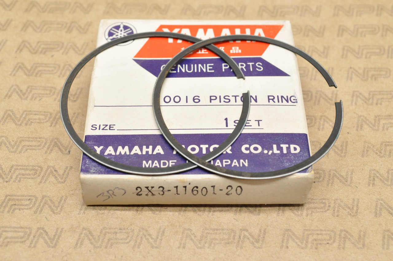 NOS Yamaha 1978-80 YZ125 .50 Oversize Piston Ring Set for 1 Piston 2X3-11601-20