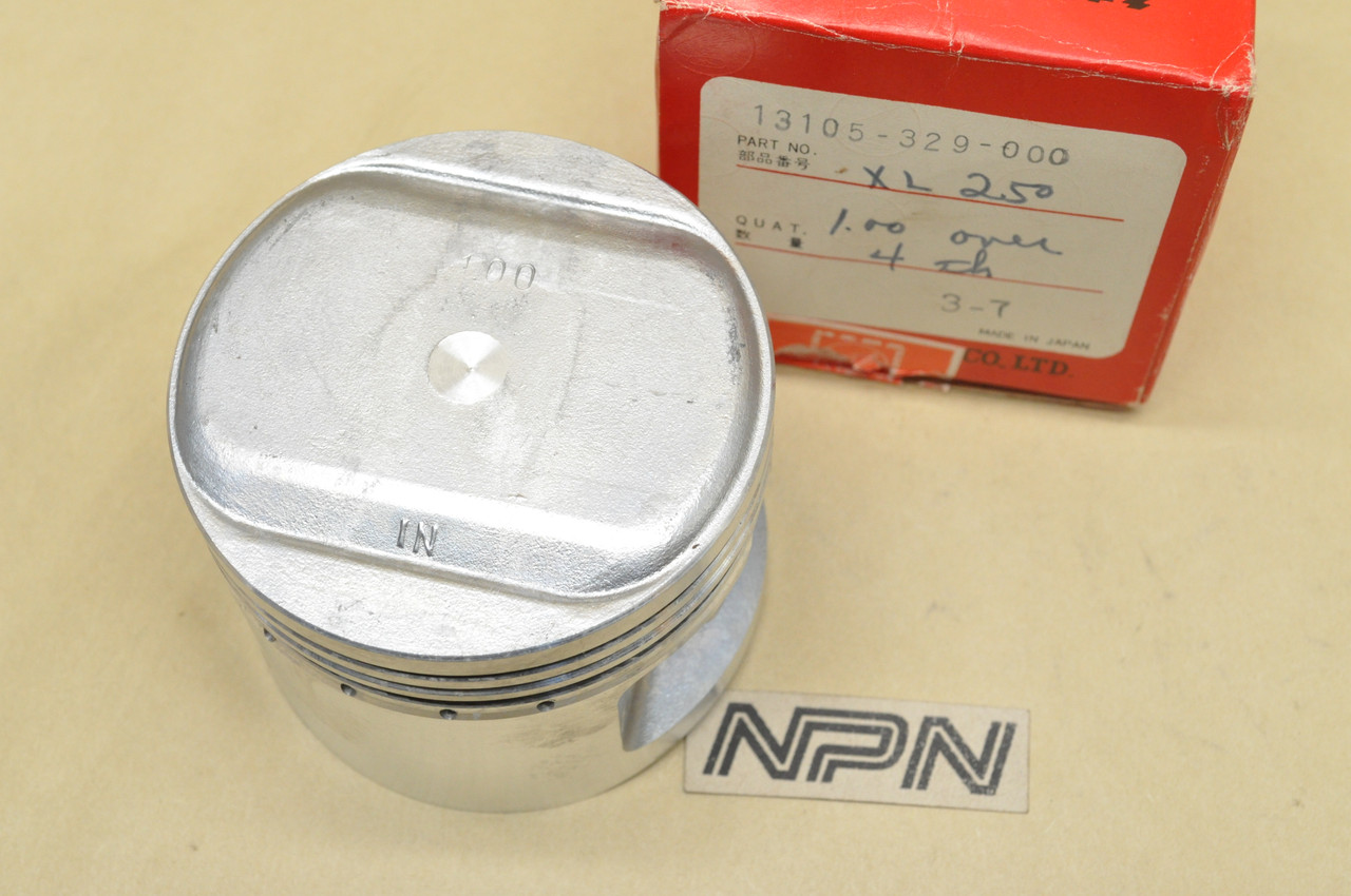 NOS Honda 1975-76 TL250 Trials XL250 K0-1976 Piston 1.00 Oversize 13105-329-000