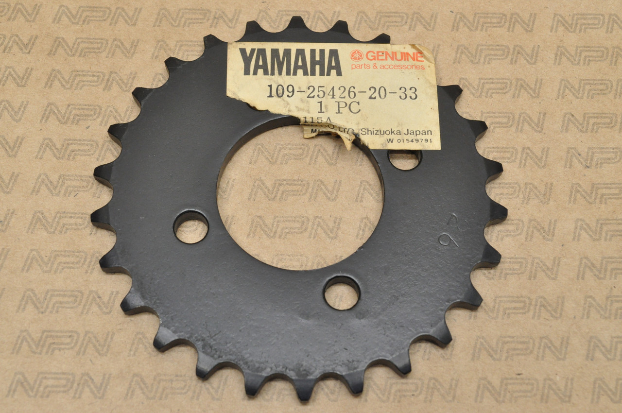 NOS Yamaha 1976-78 LB80 Champ Rear Wheel Driven Sprocket 26T 109-25426-20-33