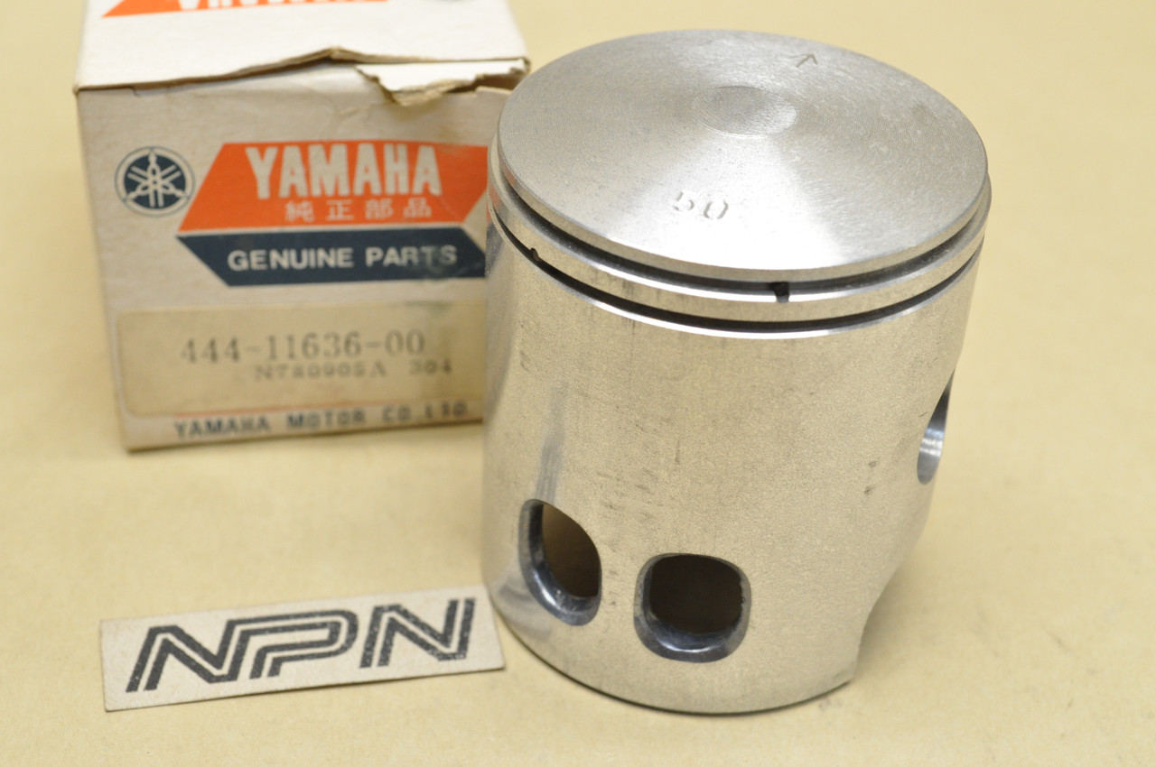 NOS Yamaha 1974-75 DT125 .50 Oversize Piston 56.50 mm 444-11636-00