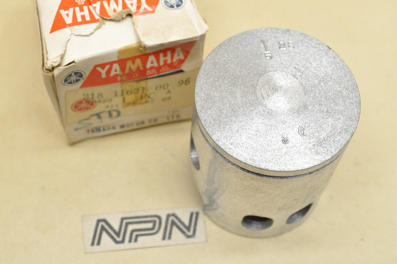 NOS Yamaha 1972-73 ATMX 1973 AT2 Standard Size Piston 318-11631-00-96